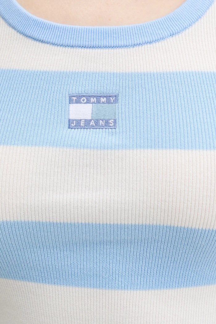 Top Tommy Jeans DW0DW20969 modrá
