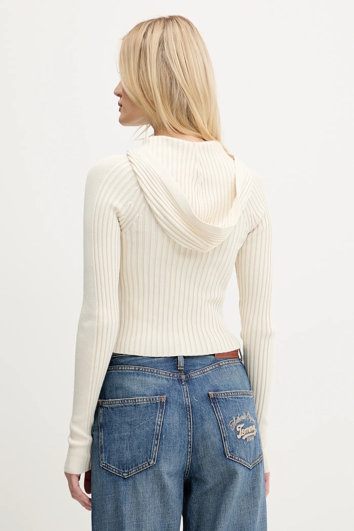 Oblečení Kardigan Tommy Jeans DW0DW20974 béžová