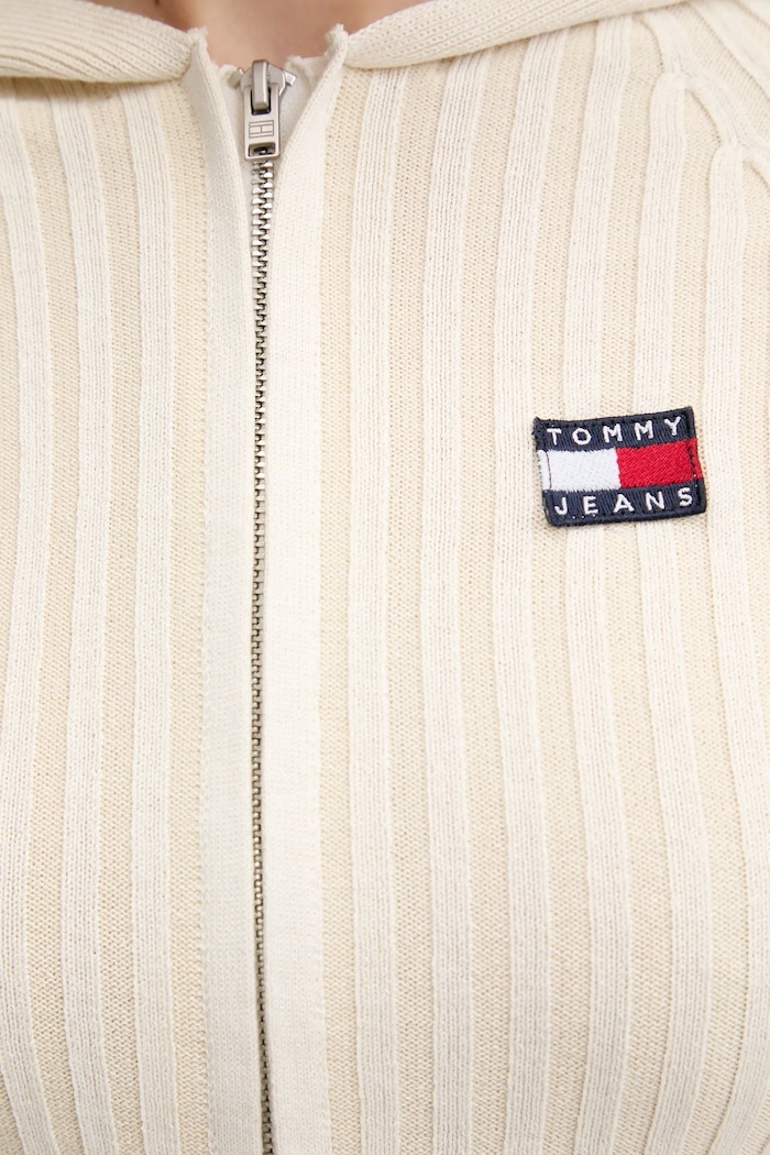 Kardigan Tommy Jeans DW0DW20974 béžová