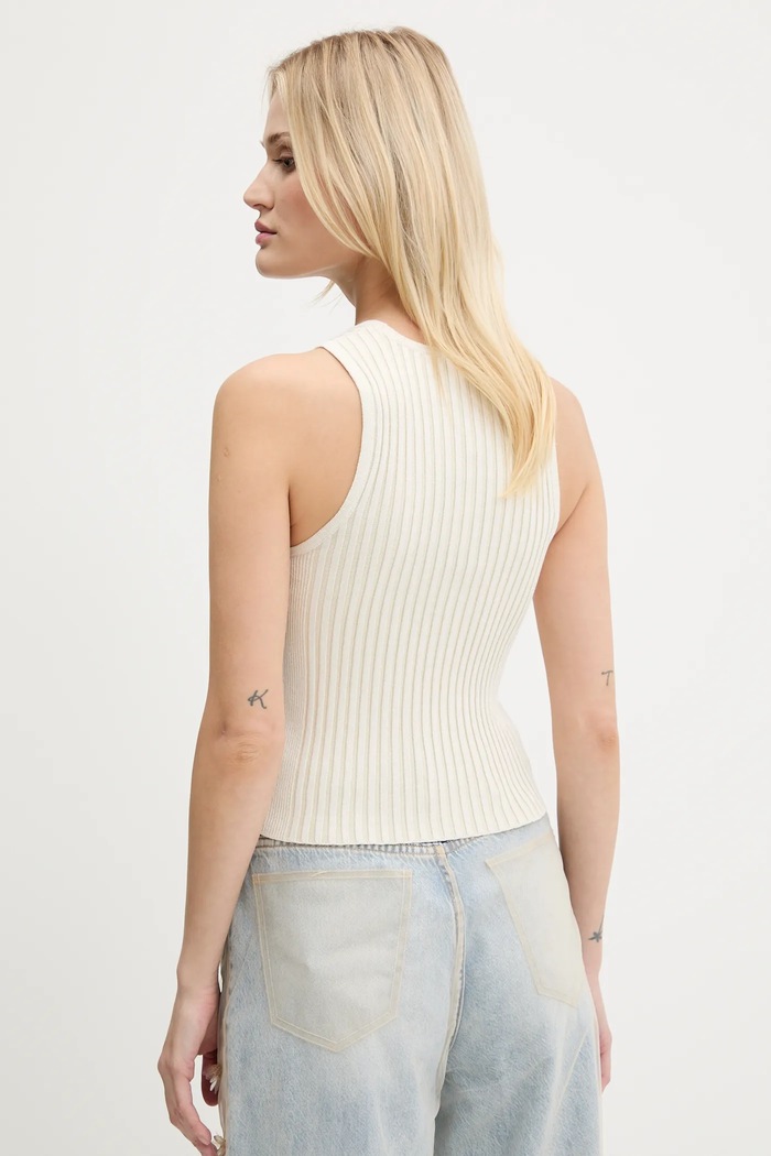 Дрехи Топ Tommy Jeans DW0DW20975 бежов