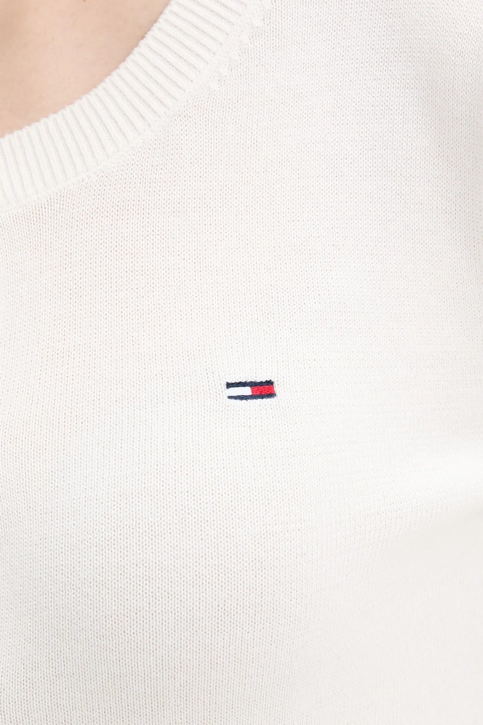 Tommy Jeans kardigan dámský bavlněný DW0DW20976 bílá