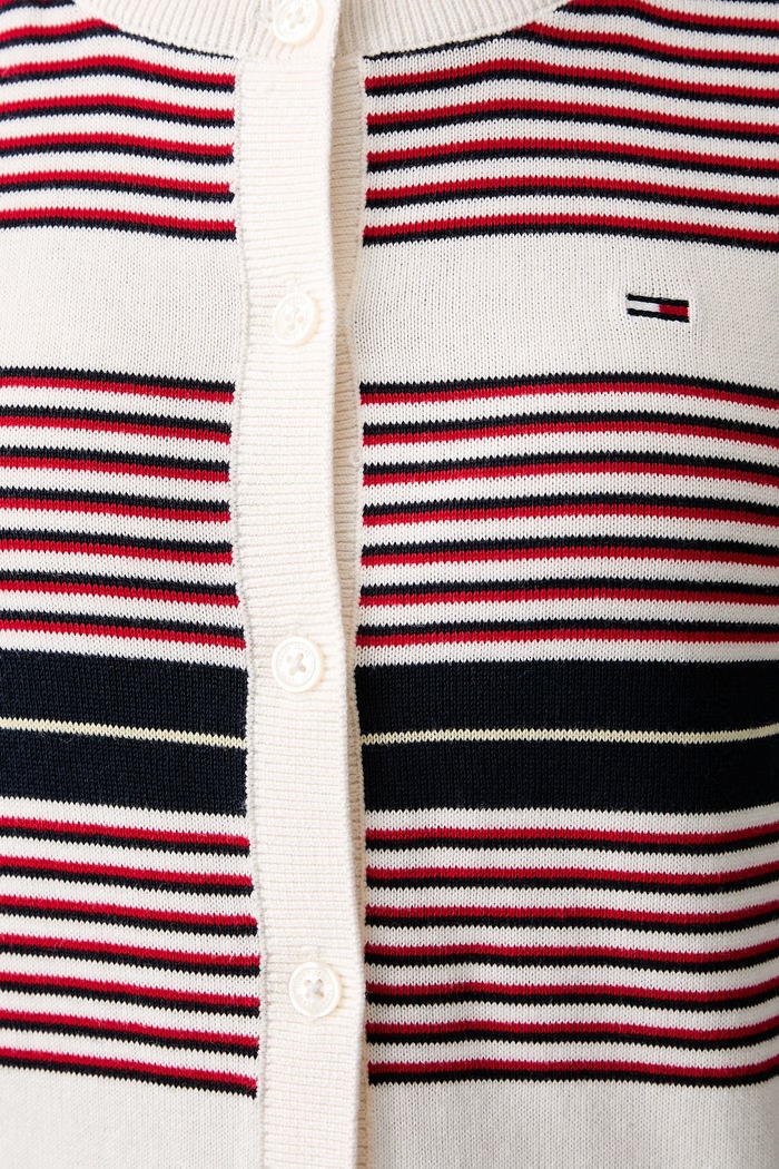 Tommy Jeans kardigan damski bawełniany DW0DW20976 beżowy