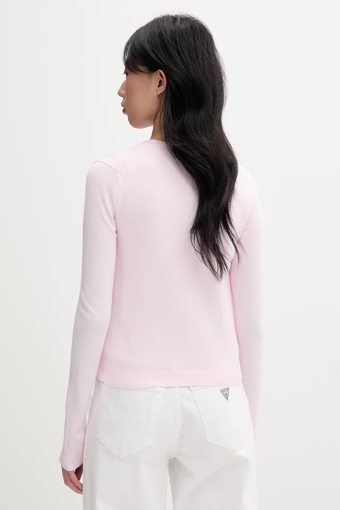 Ρούχα Tommy Jeans ζακέτα Γυναικεία βαμβακερή DW0DW20976 ροζ