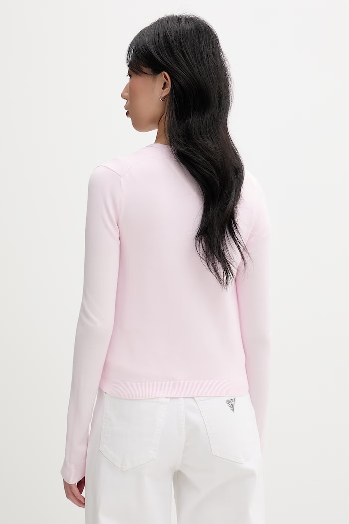 Ρούχα Tommy Jeans ζακέτα Γυναικεία βαμβακερή DW0DW20976 ροζ