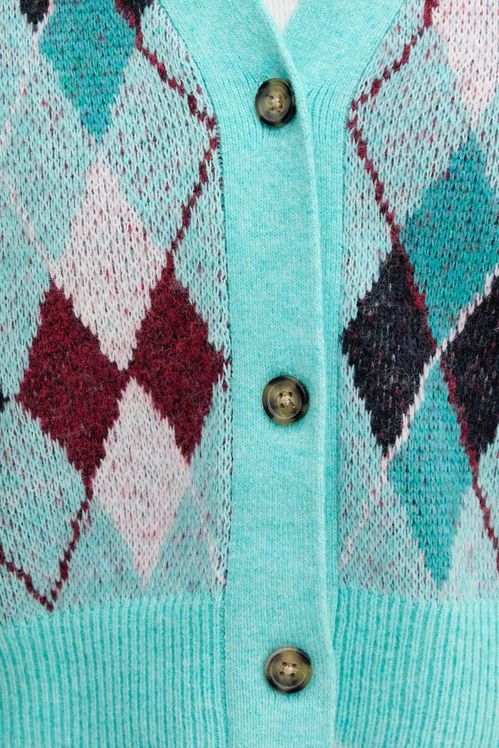 Tommy Jeans kardigán DW0DW21180 türkiz
