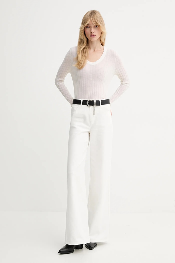 IRO pulover de lână WP12HATTIE bej AW25