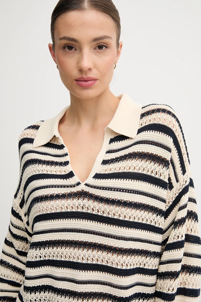 Pulover Tommy Hilfiger bež WW0WW46524