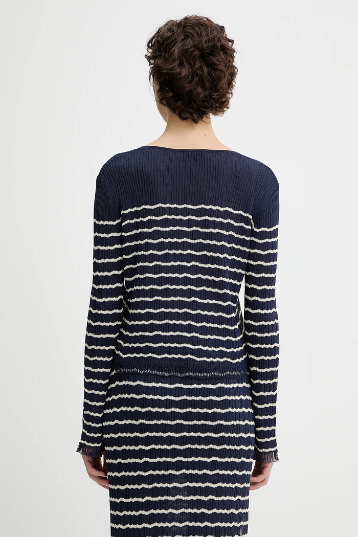 Oblečení Kardigan Rag & Bone WAS25P023UG23 námořnická modř