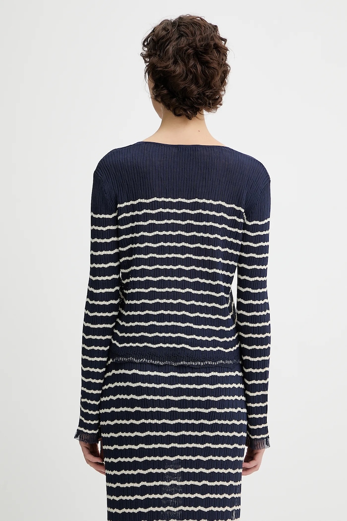 Oblečení Kardigan Rag & Bone WAS25P023UG23 námořnická modř