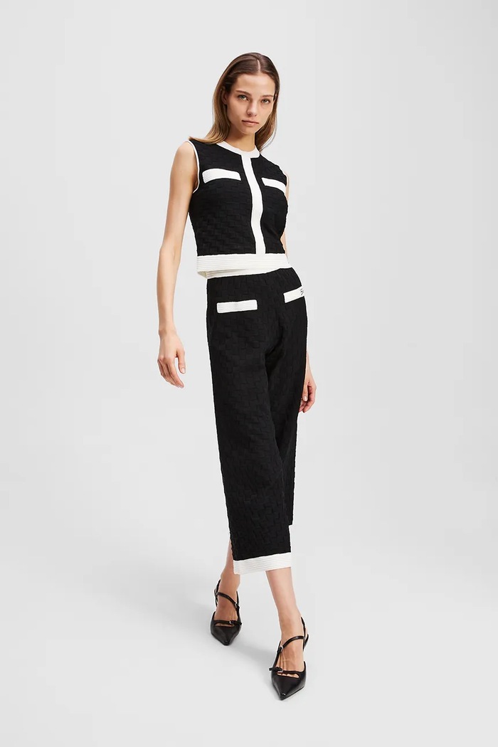 Karl Lagerfeld vestă negru A3W18020