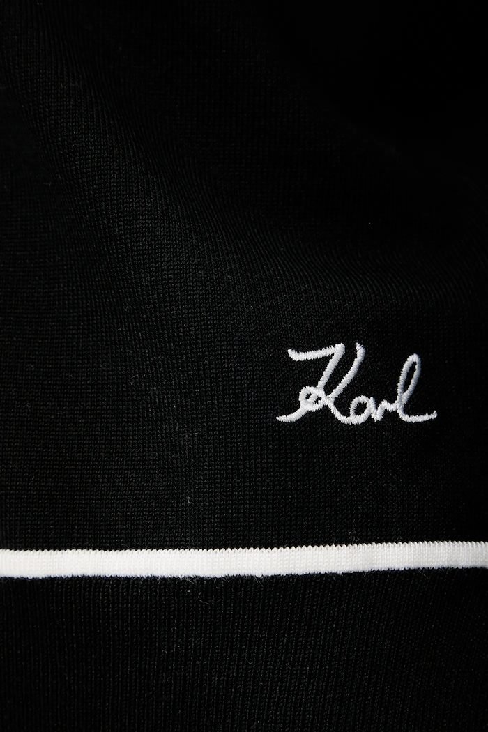 Karl Lagerfeld pulover A3W18023 negru