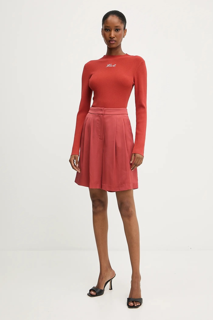 Karl Lagerfeld pulover A3W18025 portocaliu AW25