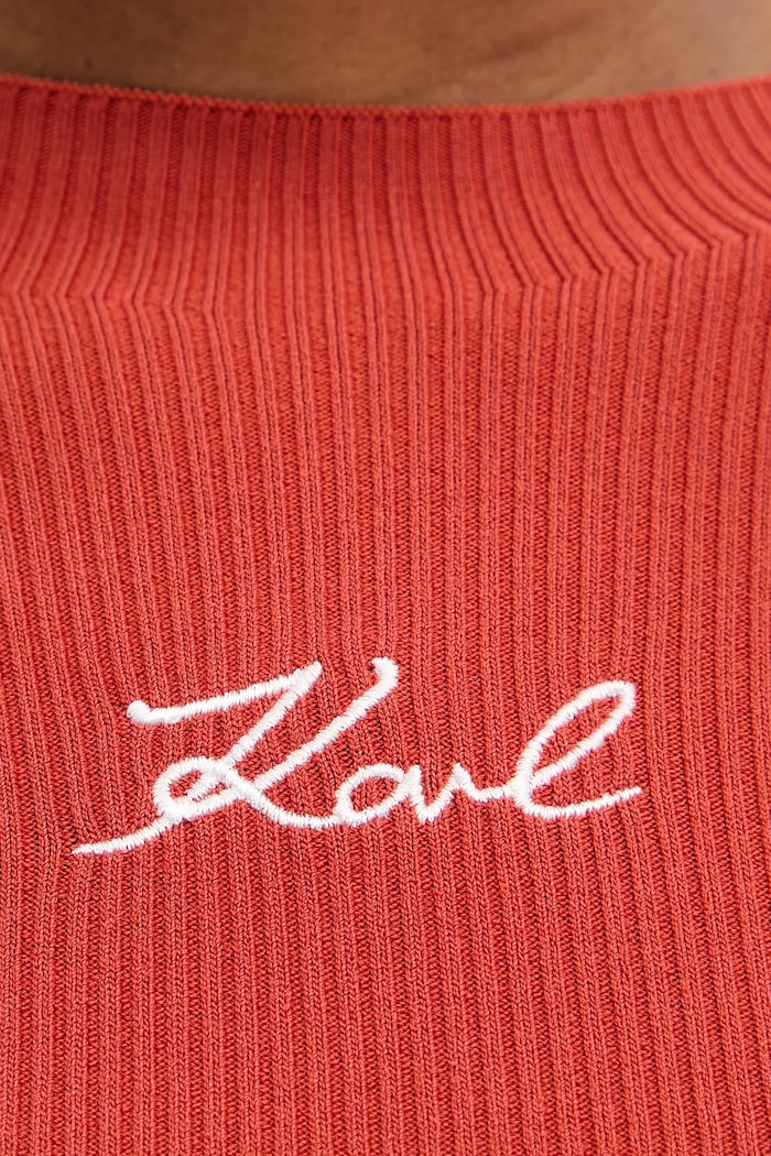 Karl Lagerfeld pulover A3W18025 portocaliu