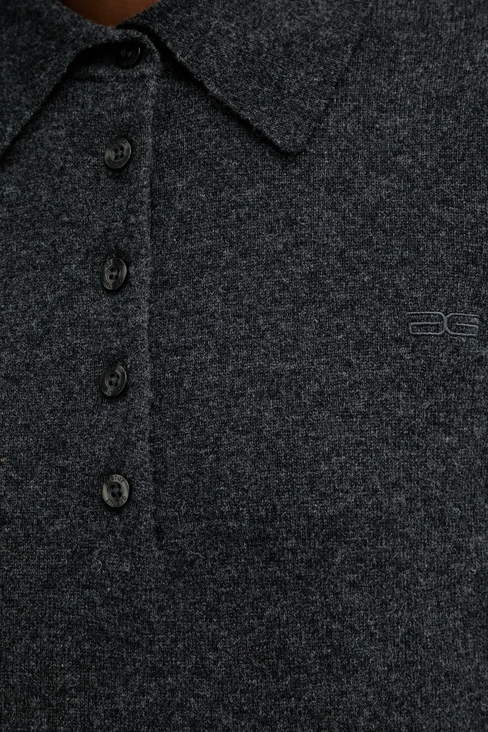 Sweter wełniany Gestuz szary 10910534
