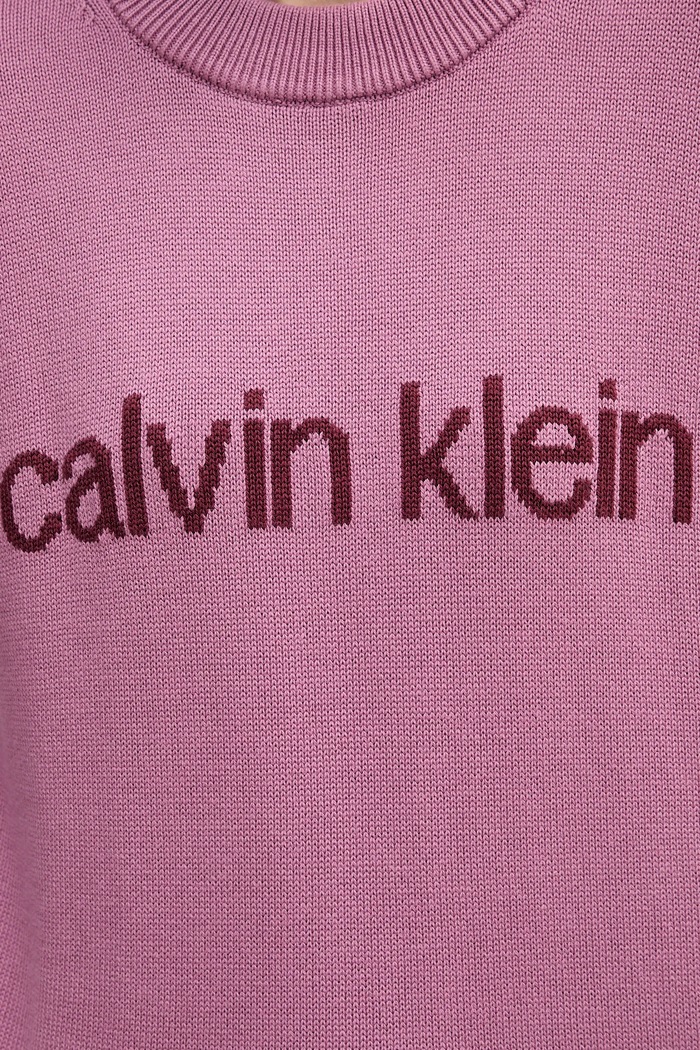 Bavlnený sveter Calvin Klein Jeans LV047C311G ružová