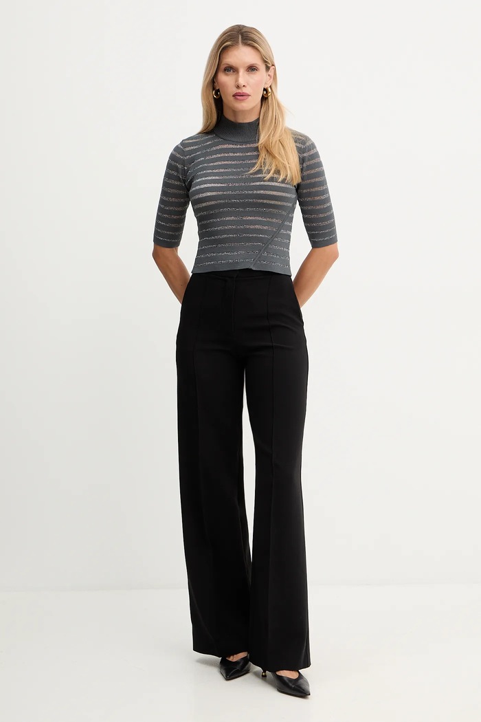 Simona Corsellini pulover A25CPMGO1301 gri AW25