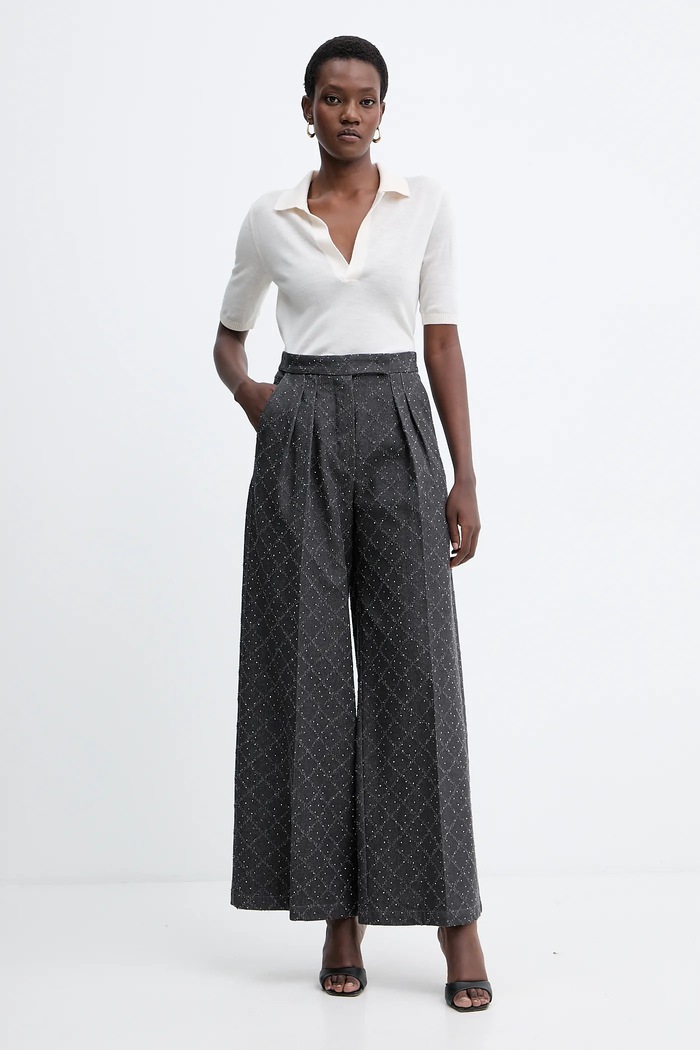 Vlnené polo Simona Corsellini A25CPMGE0501 béžová AW25