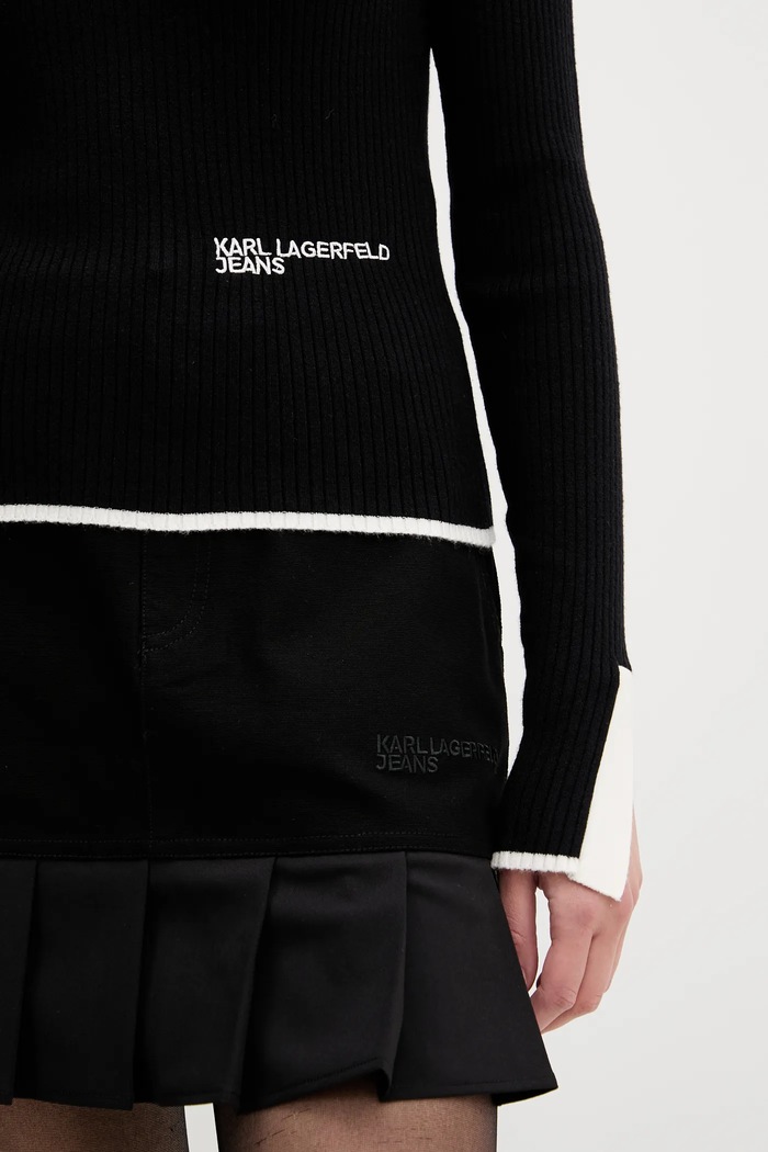 Sveter Karl Lagerfeld Jeans A3W18006 čierna
