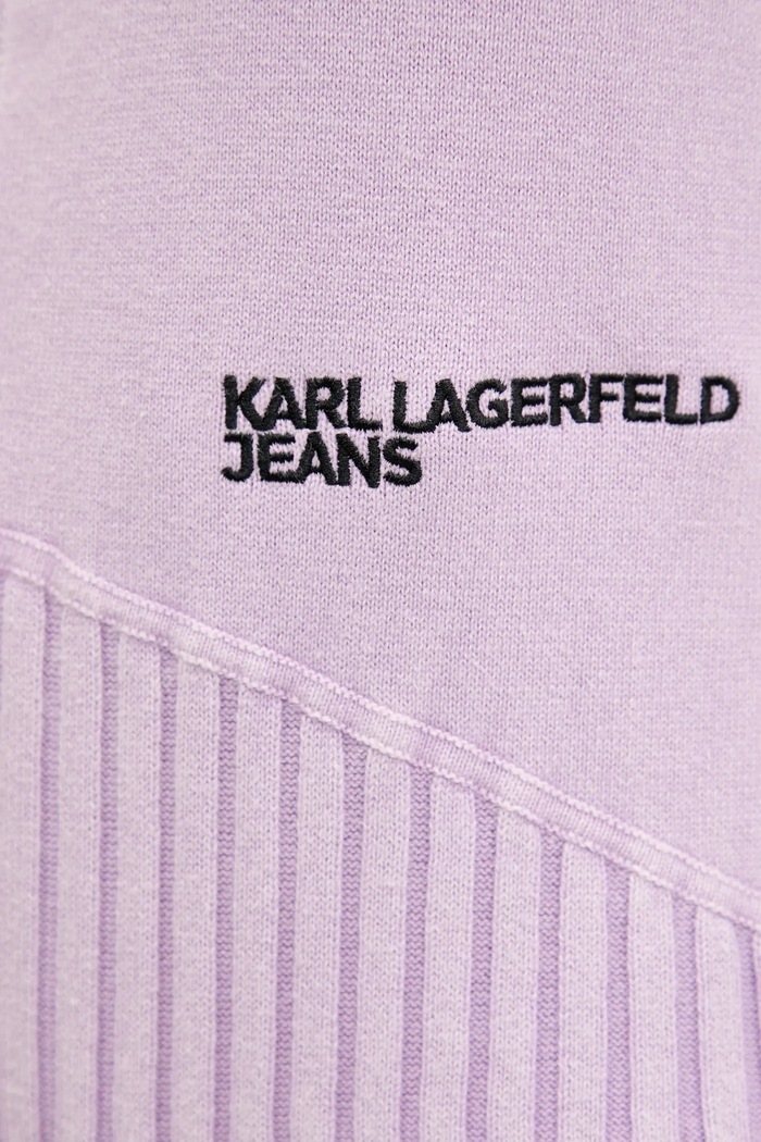 Karl Lagerfeld Jeans kardigan bawełniany A3W18010 fioletowy