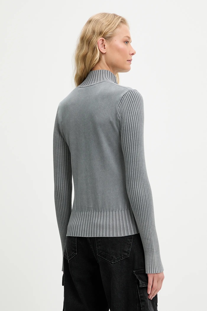 Oblečení Bavlněný kardigan Karl Lagerfeld Jeans A3W18010 šedá