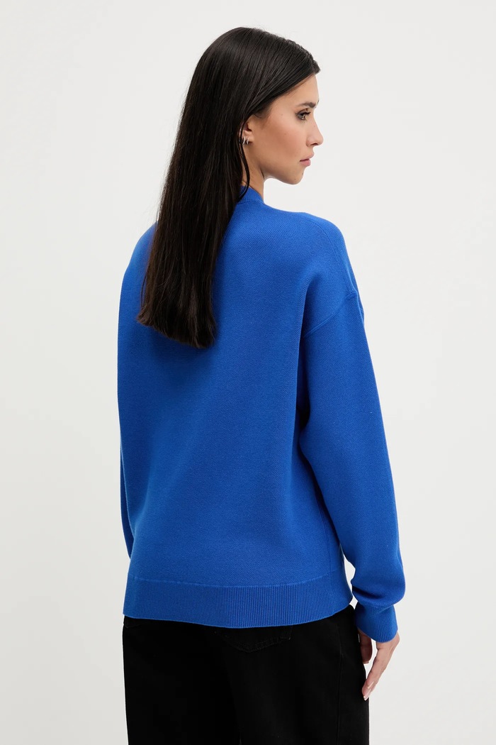Îmbrăcăminte HUGO Blue Pulover de bumbac Seted_B 50543019 albastru