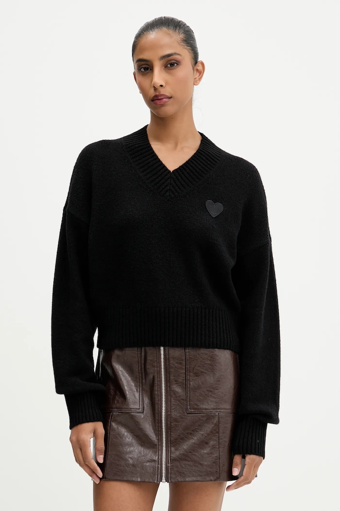 Îmbrăcăminte HUGO Blue Pulover de lână Scutie_B 50543059 negru