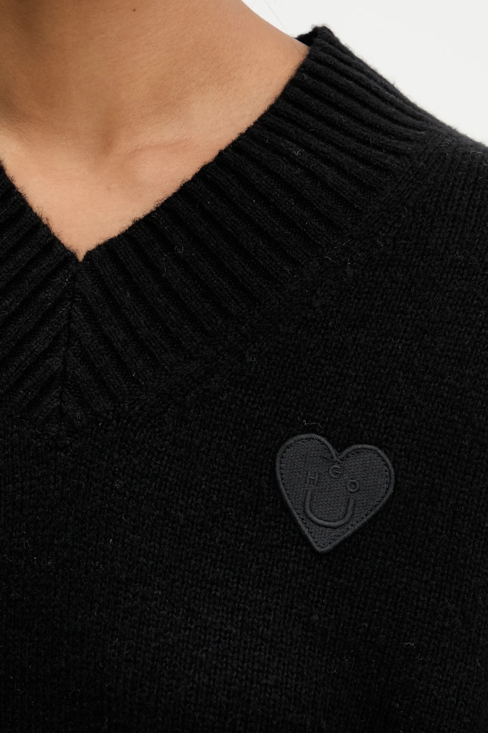 Pulover de lână Scutie_B HUGO Blue negru 50543059