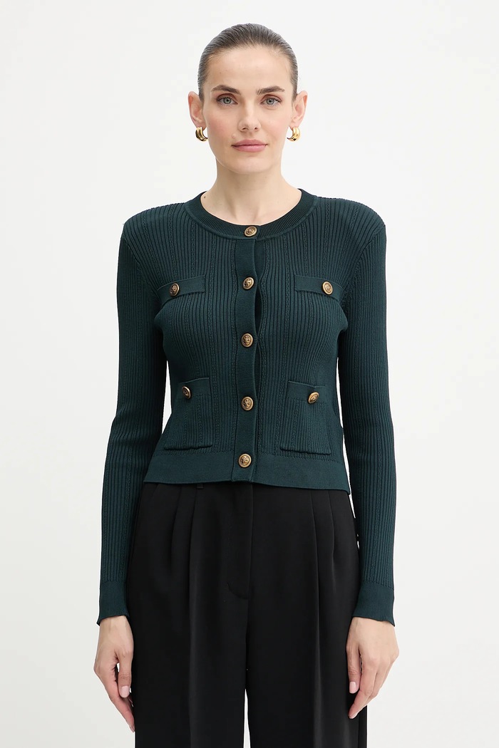 Kardigan Guess EMMIE tenká zelená W5YR09.Z0130