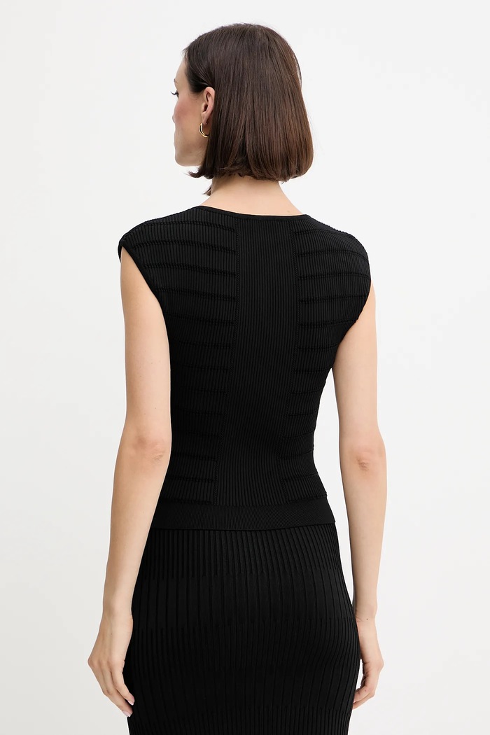 Oblečenie Top Guess EVANGELINE W5YR12.Z0130 čierna