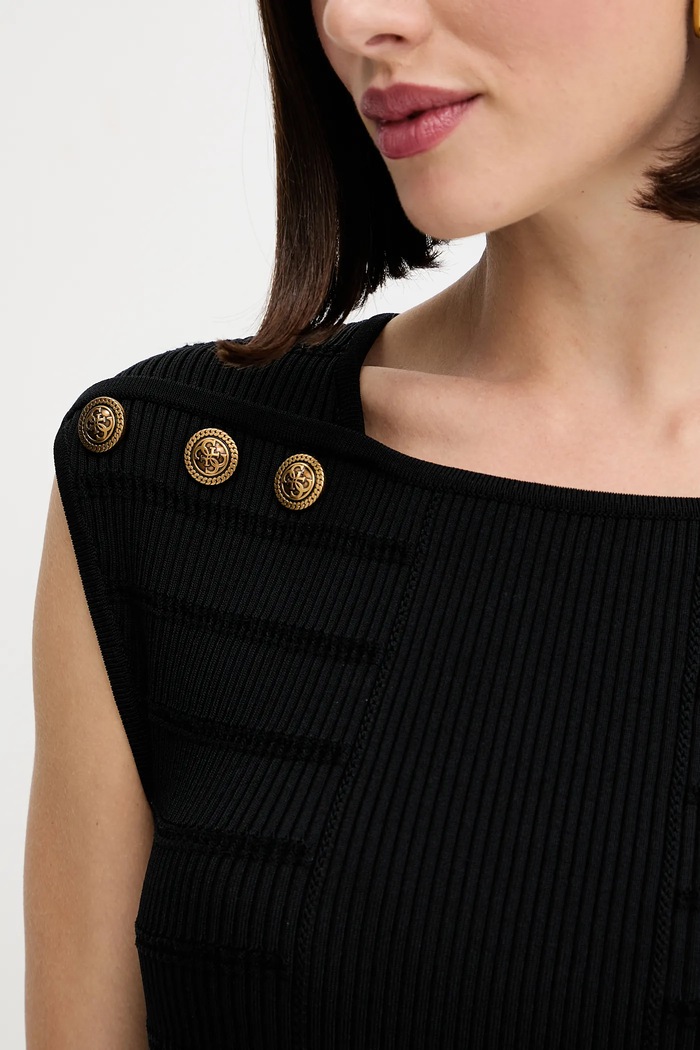 Top Guess EVANGELINE W5YR12.Z0130 čierna