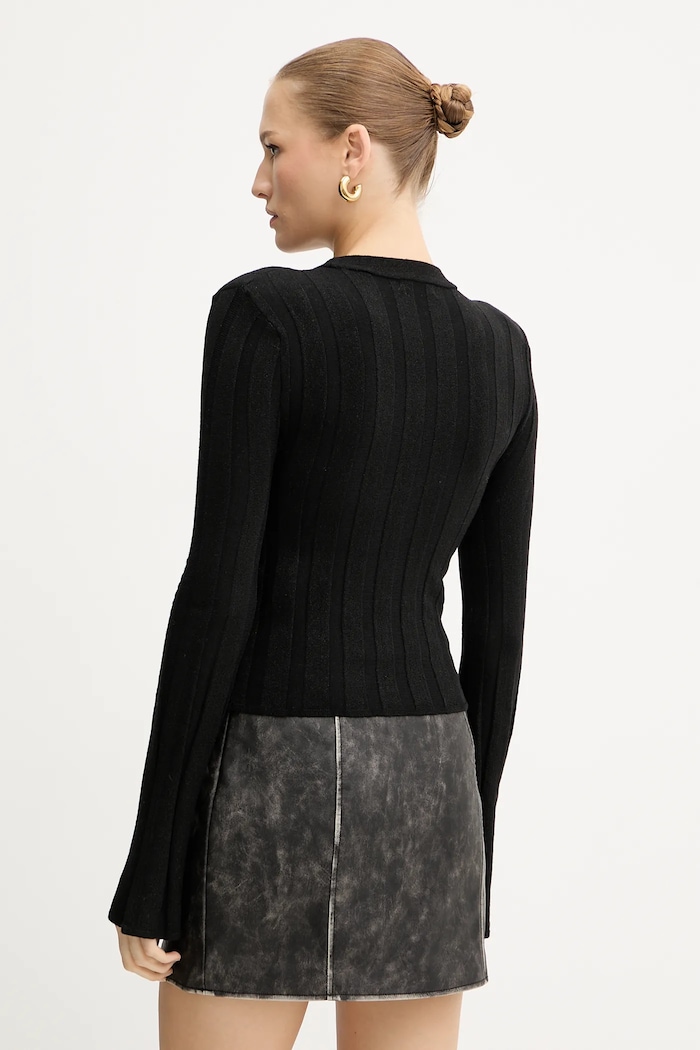 Odzież Guess sweter z domieszką wełny GEMMA W5YR13.Z3OT0 czarny