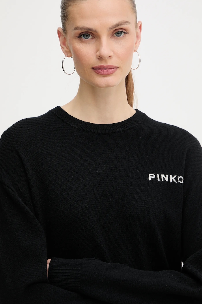 Pinko gyapjú pulóver fekete 105561.A2SI