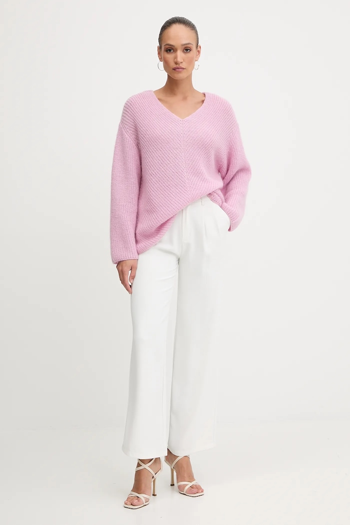 Pinko maglione in lana 105564.A2S5 rosa AW25