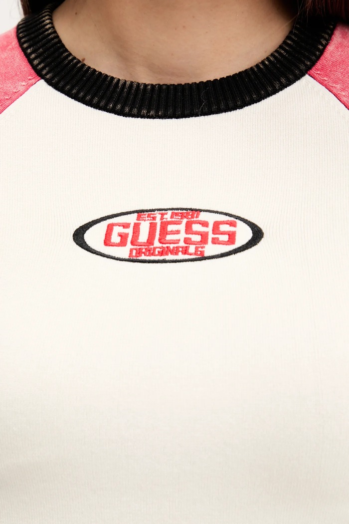 Tričko Guess Originals W5YR44.Z2YJ2 béžová