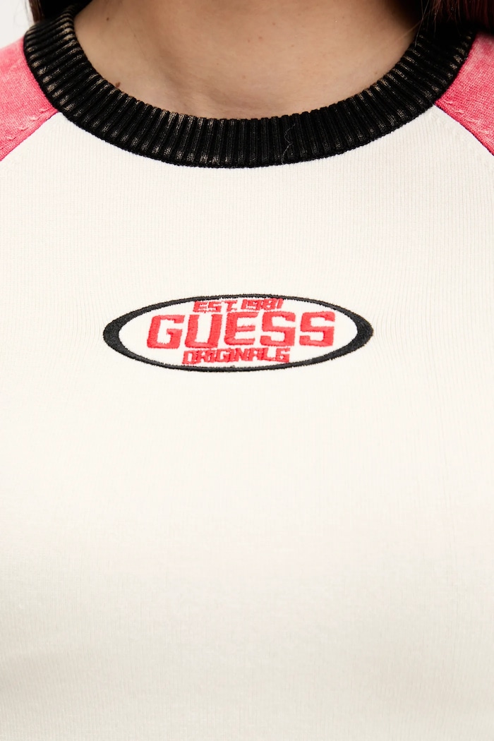 Tričko Guess Originals W5YR44.Z2YJ2 béžová