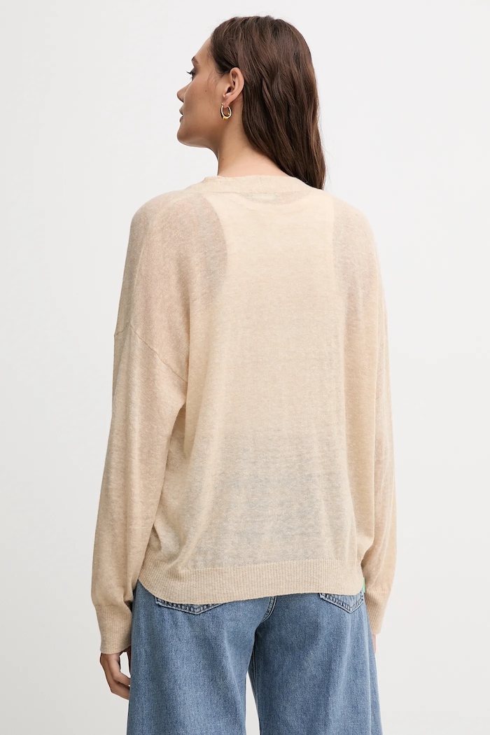 Ρούχα Μάλλινη μπλουζα United Colors of Benetton 109PD6056 μπεζ