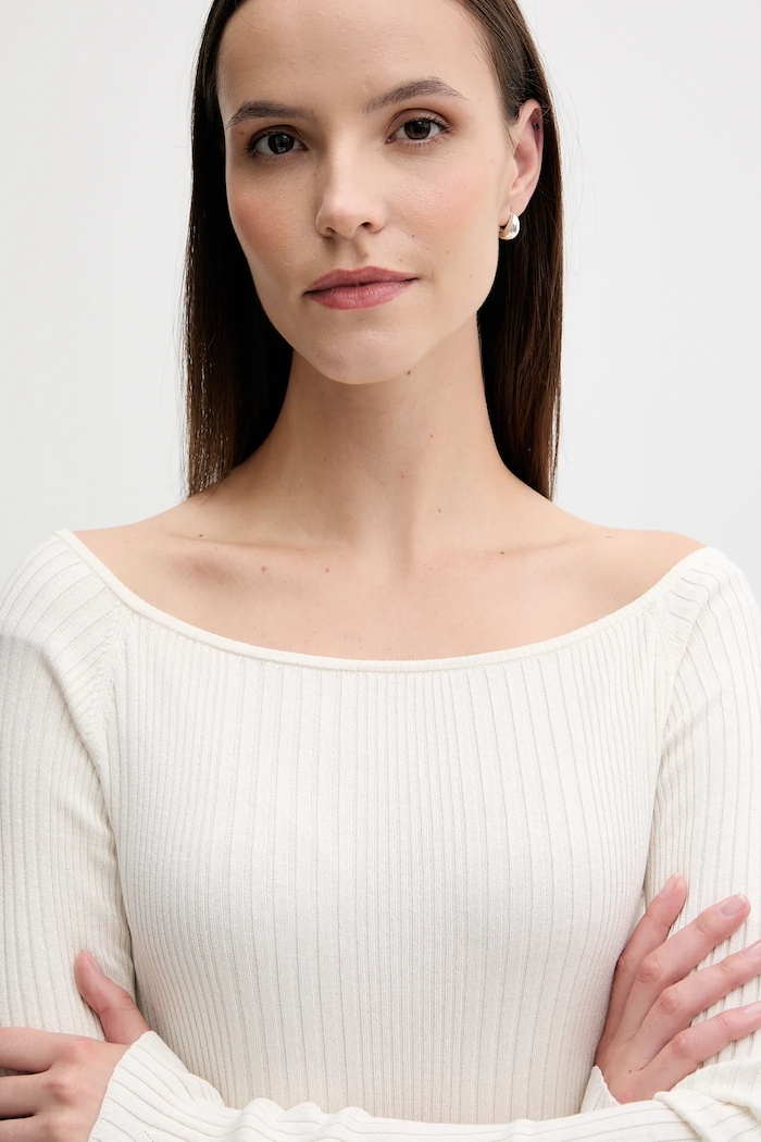 United Colors of Benetton sweter beżowy 16UYD10E7