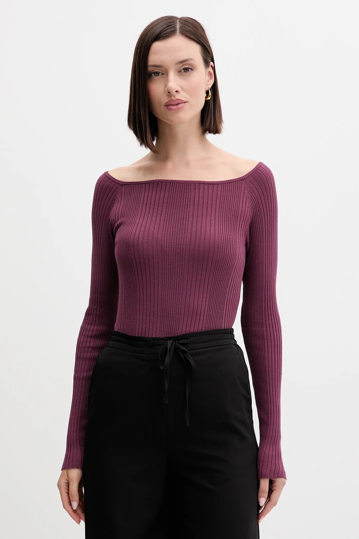 United Colors of Benetton sweter pozostałe fioletowy 16UYD10E7