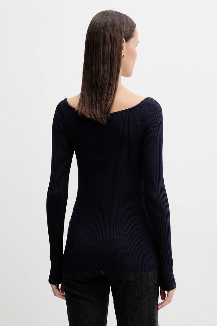 Odzież United Colors of Benetton sweter 16UYD10E7 granatowy