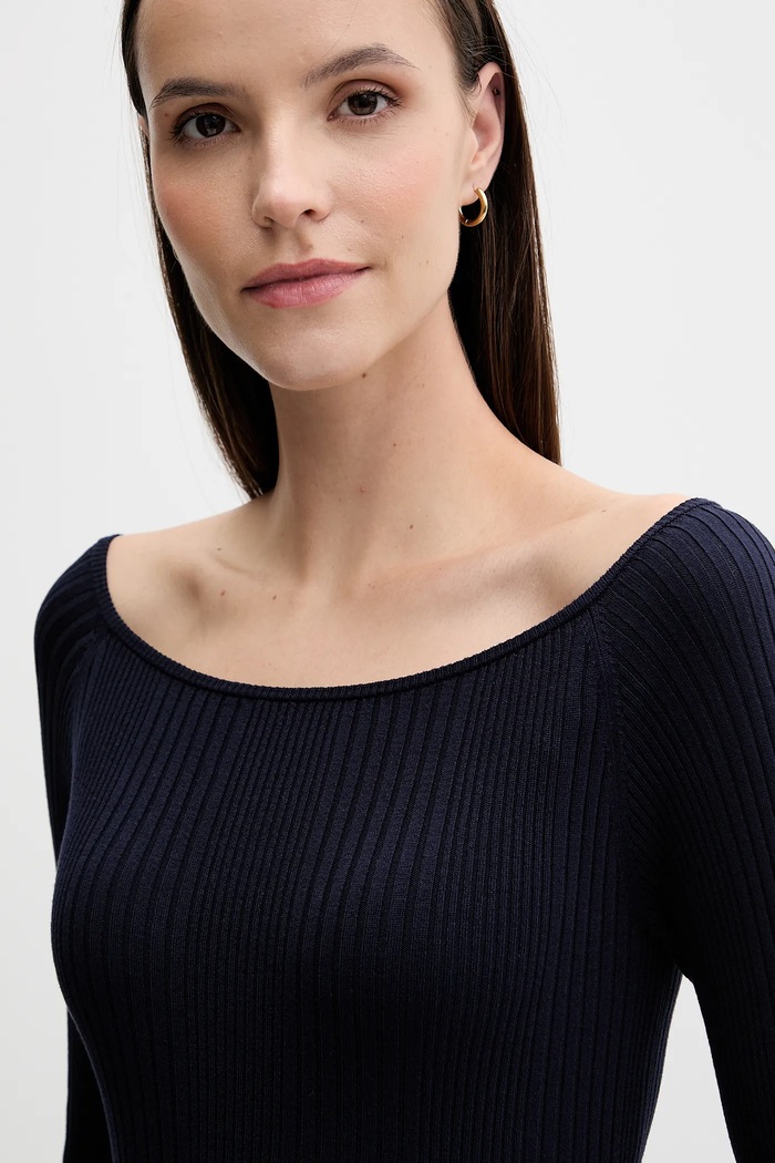 United Colors of Benetton sweter granatowy 16UYD10E7