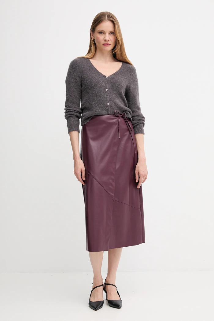 OUI cardigan de lână 94143 gri AW25