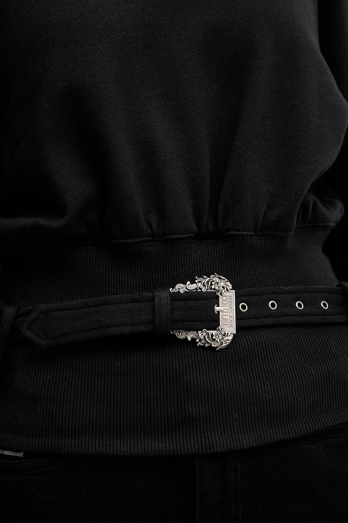 Pamučna dukserica Versace Jeans Couture 79HAI300.F0010 crna