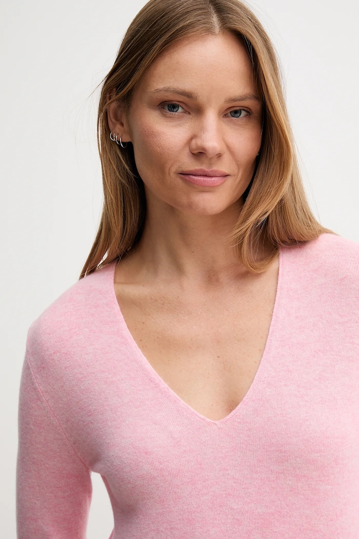 United Colors of Benetton sweter wełniany różowy 1002D401Y
