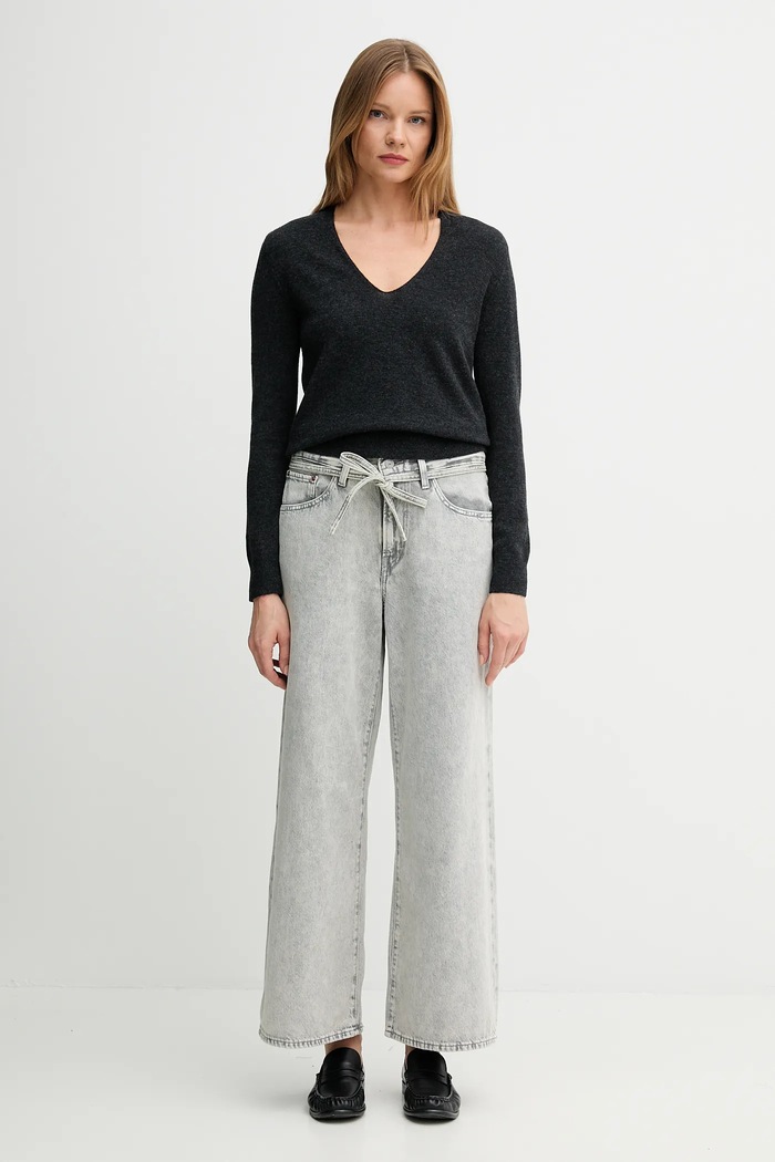 Вълнен пуловер United Colors of Benetton 1002D401Y сив AW25