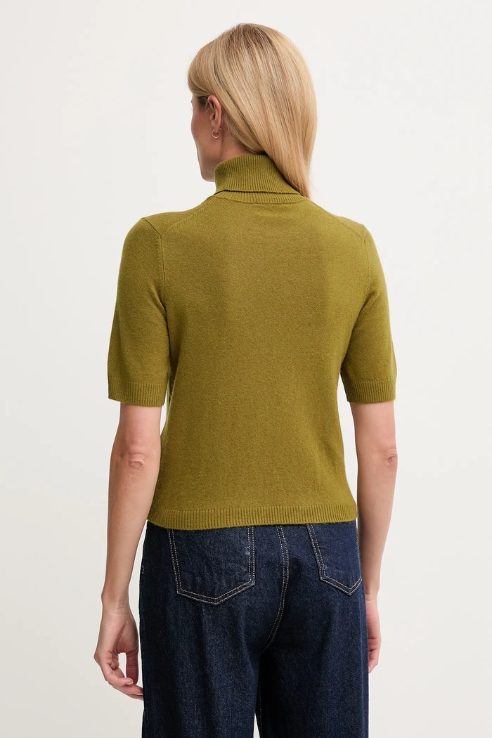 Odzież United Colors of Benetton sweter z dodatkiem wełny dziecięcy 102HD203X zielony