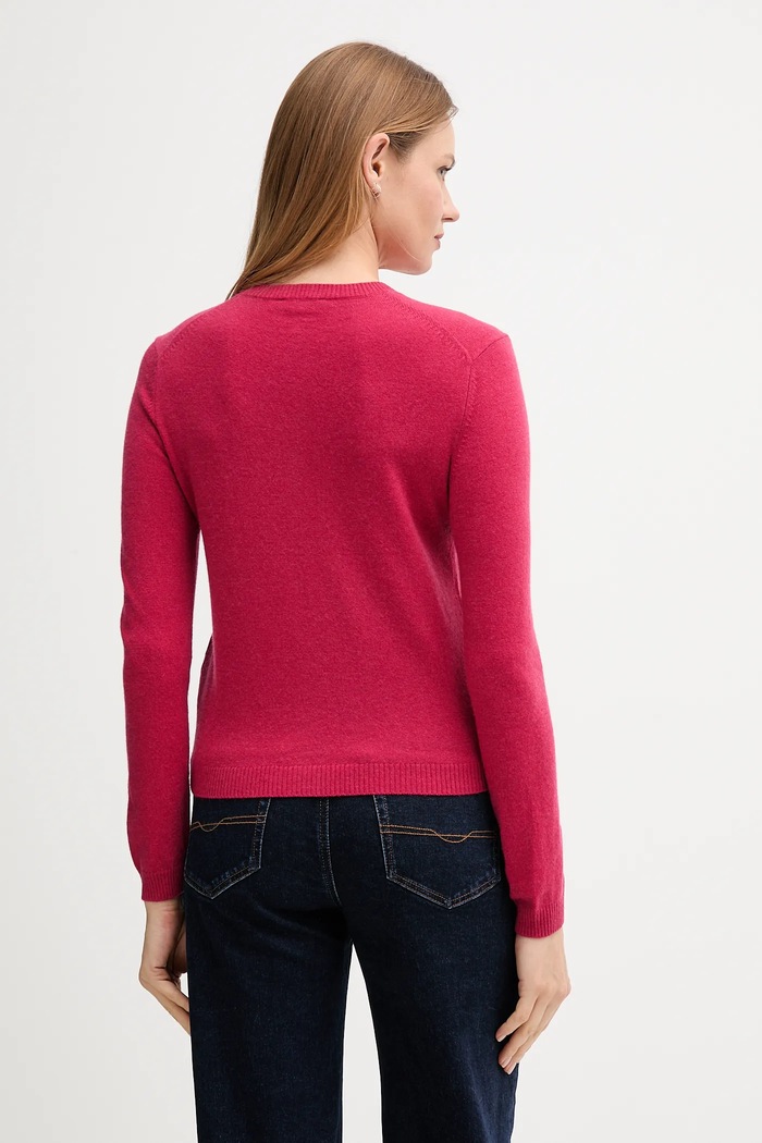 Odzież United Colors of Benetton kardigan z dodatkiem wełny 102HD502B różowy