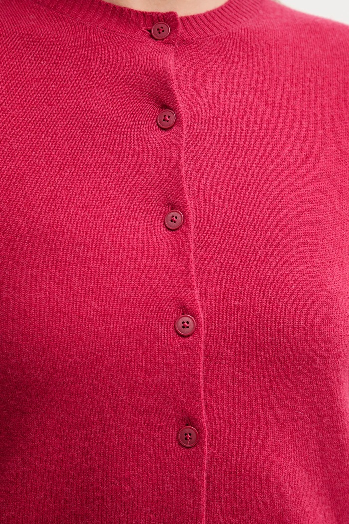 United Colors of Benetton kardigan z dodatkiem wełny 102HD502B różowy