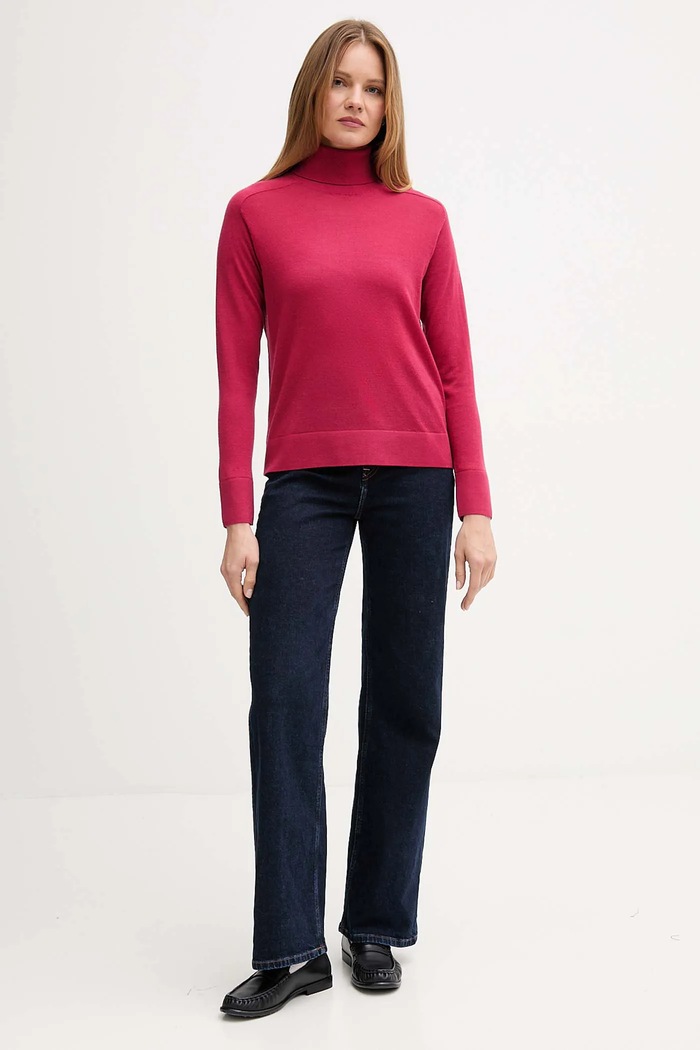 Vlnený sveter United Colors of Benetton 11AHD203Y ružová AW25