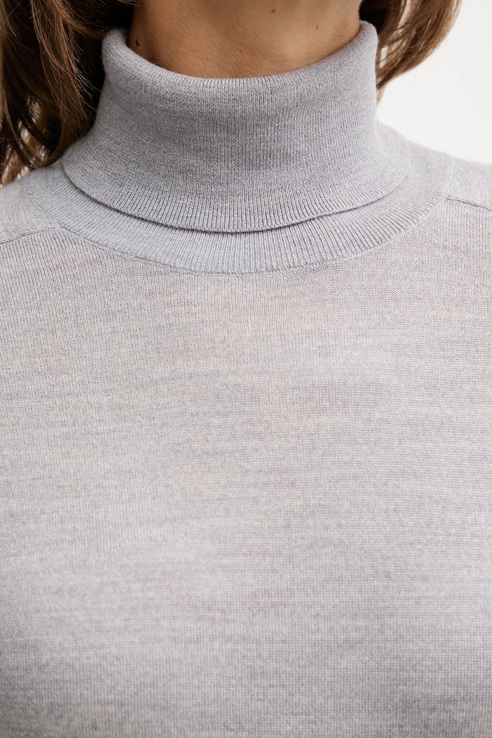 United Colors of Benetton sweter wełniany 11AHD203Y szary