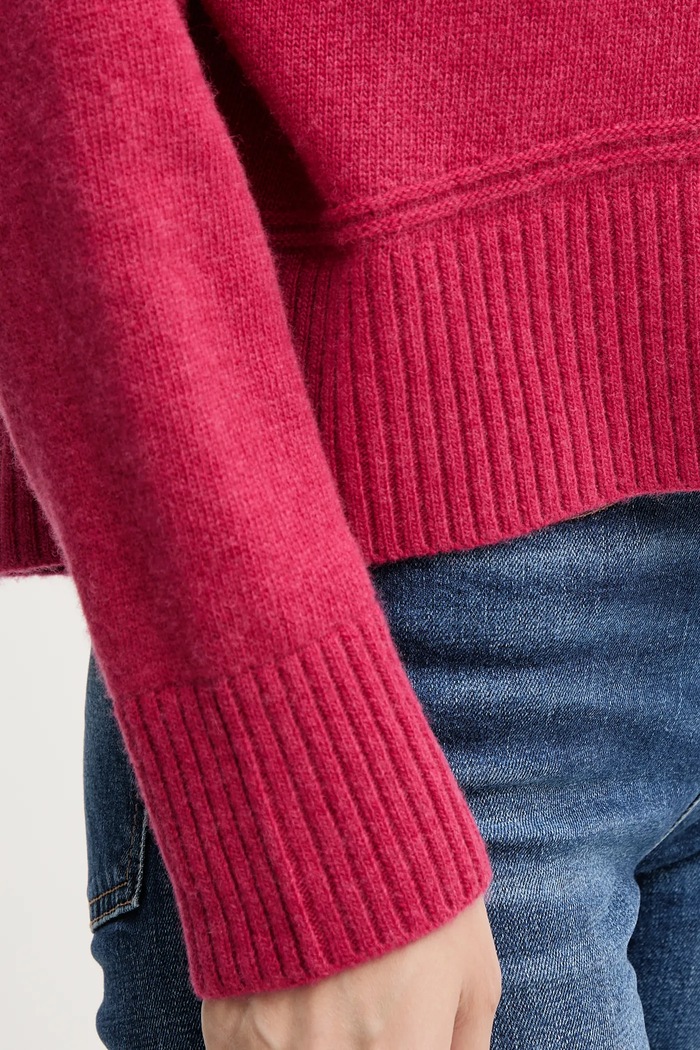 United Colors of Benetton sweter z dodatkiem wełny 1244D10BC różowy